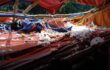 কবিরহাটে লন্ডভন্ড দুর্গাপূজার মণ্ডপ