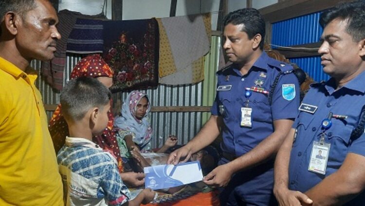 আনসার সদস্য নান্নু ও জামালের পরিবারের পাশে গোসাইরহাট সার্কেল!