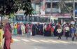 মতিঝিলে গার্মেন্টস শ্রমিকদের সড়ক অবরোধ