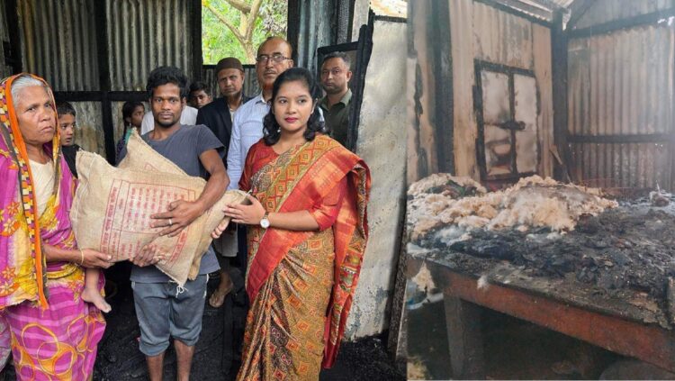 শরীয়তপুরের ডামুড্যায় বিদ্যুতের শর্ট সার্কিট থেকে আগুন, অটোচালকের বসতবাড়ি পুড়ে ছাই!