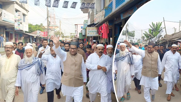 ফরিদপুর-১ আসনের স্বতন্ত্র প্রার্থী দোলনের ঈগল প্রতীকের সমর্থনে গণজোয়ার