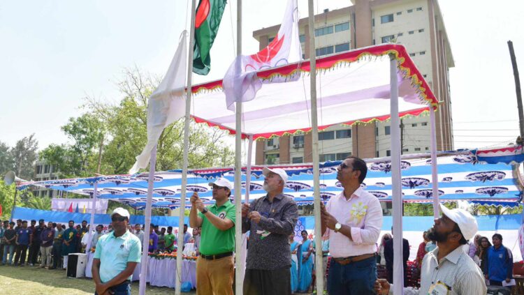 নোবিপ্রবি’তে বার্ষিক অ্যাথলেটিকস প্রতিযোগিতার উদ্বোধন ও পুরস্কার বিতরণী অনুষ্ঠিত