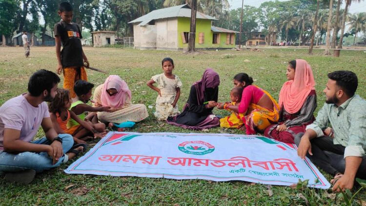 স্বেচ্ছাসেবী সংগঠন ‘আমরা আমতলীবাসী’ মেহেদী উৎসব পালন