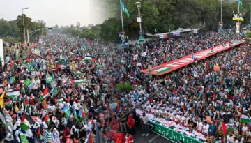 এবার ফিলিস্তিনিদের পাশে পাকিস্তান, রাজপথে লাখো মানুষের ঢল