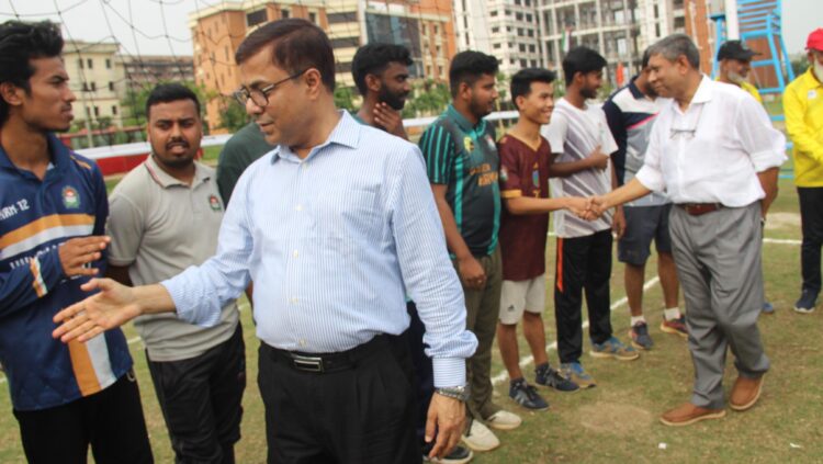 নজরুল বিশ্ববিদ্যালয়ে স্বাধীনতাকাপ আন্তঃ বিভাগ ভলিবল প্রতিযোগিতার উদ্বোধন