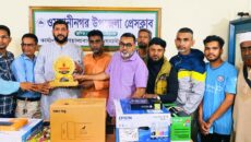 যুক্তরাজ্য প্রবাসী মর্তুজাকে ওসমানীনগর উপজেলা প্রেসক্লাবে সংবর্ধনা
