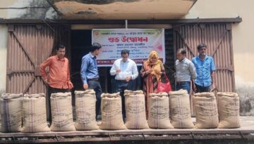 ওসমানীনগরে বোরো ধান সংগ্রহের উদ্বোধন