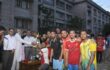 পবিপ্রবির হল মাঠে জমজমাট ফুটবল ফাইনাল ও পুরস্কার বিতরণী